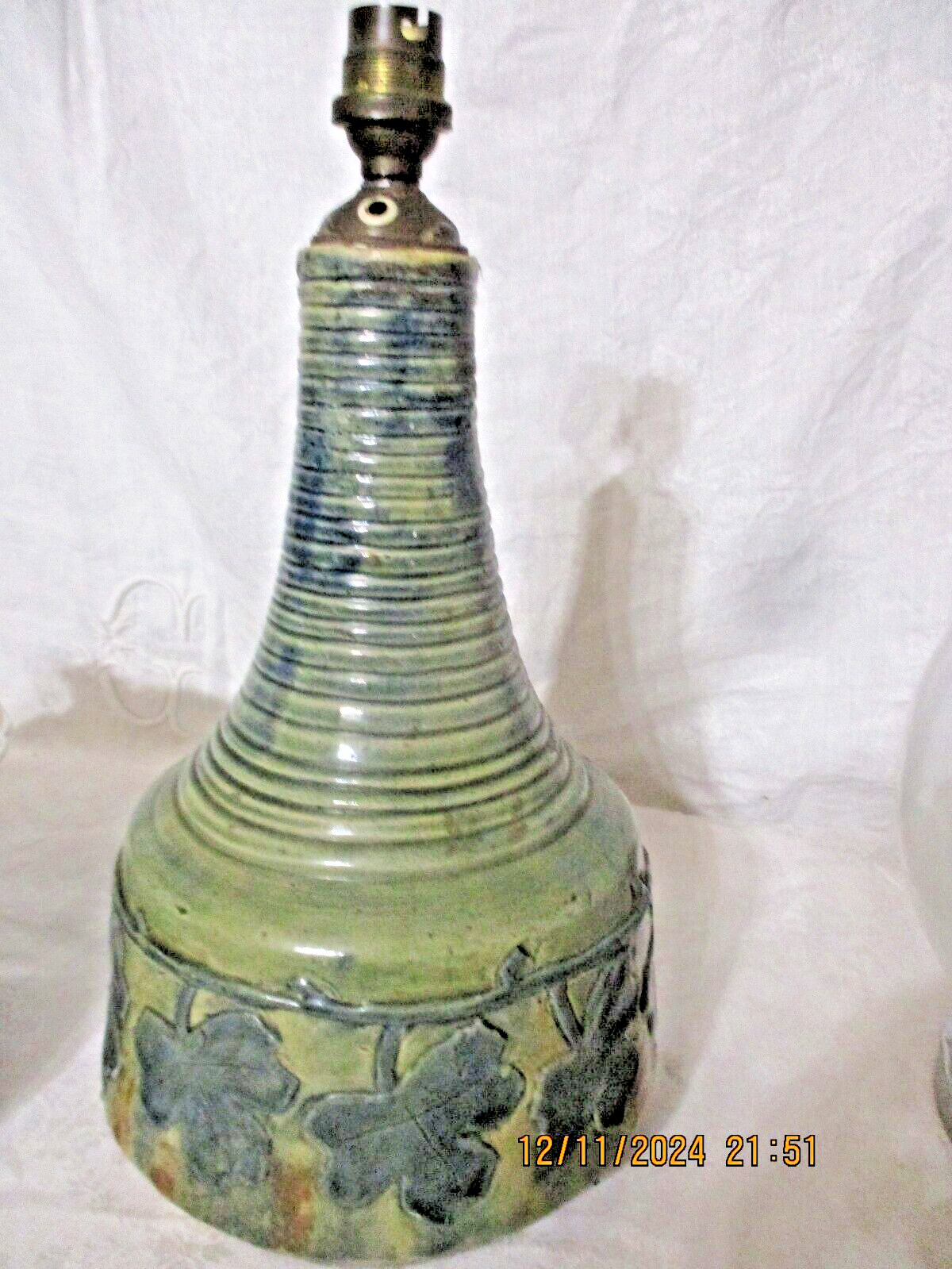 jolie Lampe a poser vintage en céramique vernissé Acolay autre ? 1950/60