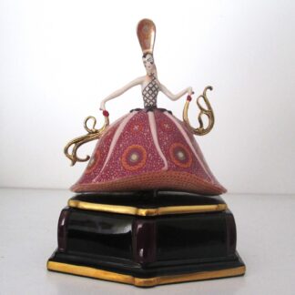 Boite à musique de collection Carmen house of Erté The Franklin Mint vintage