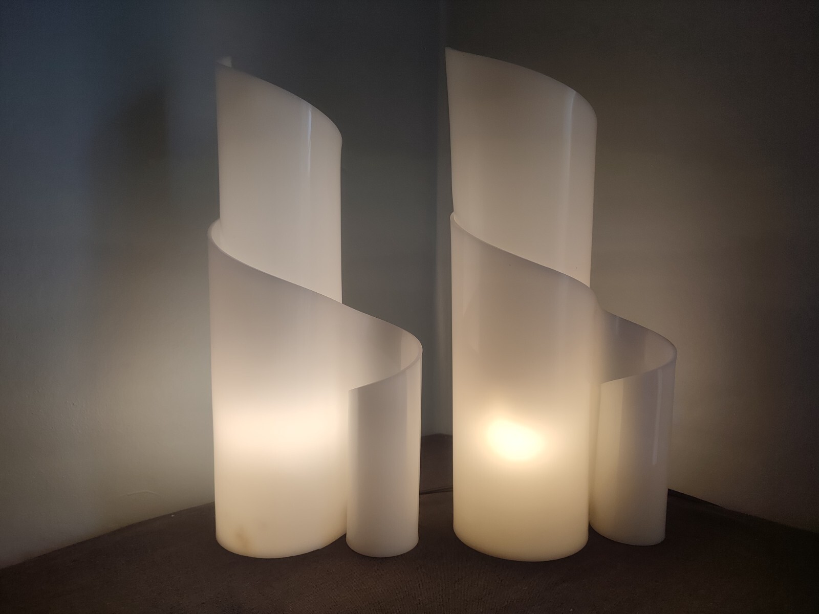 Deux lampes vintage style Mezzachimera