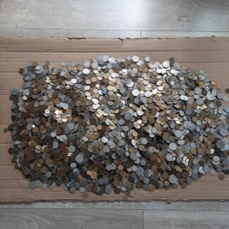 Lot de 100 pièces de monnaie anciennes françaises à trier, identifier.