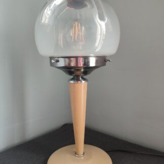 Grande lampe de table en verre de Murano vintage