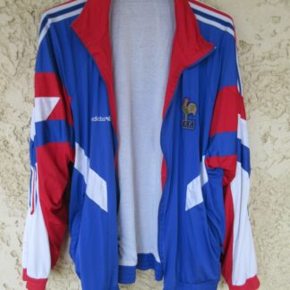 Veste ADIDAS vintage équipe de France FFF EURO 92 football jacket 180 L