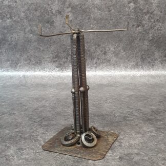 Ancien pied de lampe art déco en fer forgé Brandt ? ref AP197