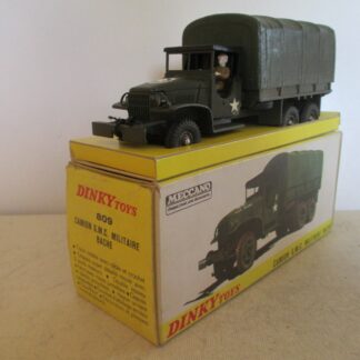 DINKY TOYS 809 GMC COVERED MILITARY TRUCK MIB 9 EN BOITE LAST ISSUE SO NICE LOOK