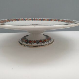 PRESENTOIR A GATEAUX  VINTAGE  EN FAIENCE ANGLAISE