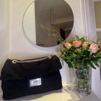 Sac Chanel 255 XXL EN TWEED NOIR
