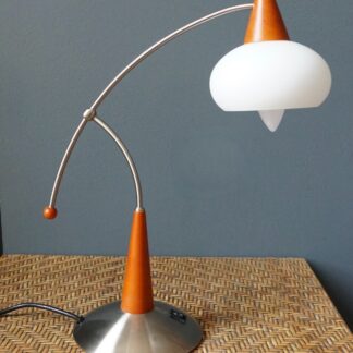 Lampe à Poser en Bois Design – Mid Century Style Table Lamp – Italian Vintage