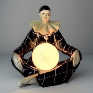 💡Grande 47cm lampe Vintage Pierrot Années 50-60