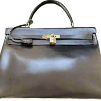 Sac Hermès Kelly 35 Box Noir