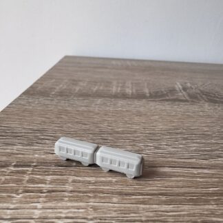 Miniature de wagons de train gris vintage