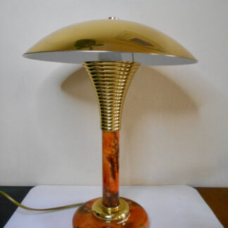LAMPE VINTAGE 1970 DESIGN STYLE PAQUEBOT ART DÉCO MODELE RUHL LAITON BOIS