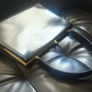 SAC CUIR VINTAGE STYLE MAD MEN ANNEES 50