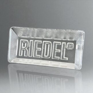 Plaque Publicitaire RIEDEL Verre Cristal Givré
