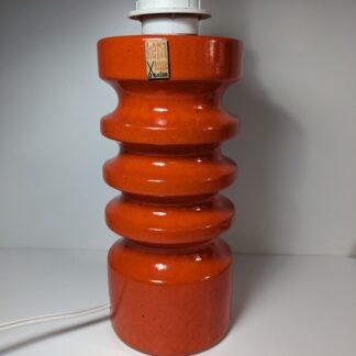 Pied de Lampe Céramique Vintage Orange - KERAMIC DB Höhr