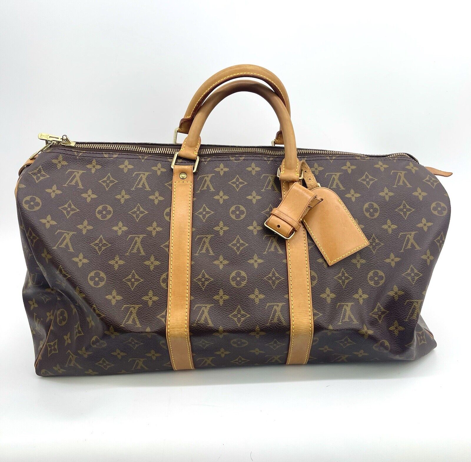 Sac De Voyage Vintage Louis Vuitton Monogram Keepall 50 Boston 31619