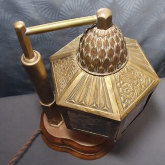 Originale lampe art déco 1930 pivotante avec vide poche