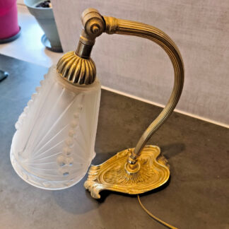 Lampe ART DECO - SCHNEIDER - PIED BRONZE LAMPE de chevet / de bureau