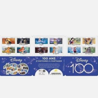 Carnet De 12 Timbres Lettre Verte Disney 20g France