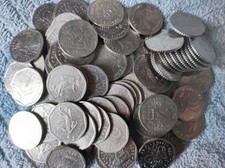 Lot de 150 pièces de monnaie française 2 francs Semeuse nickel