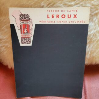 NOS ardoise publicitaire vintage CHICOREE LEROUX pub deco cuisine