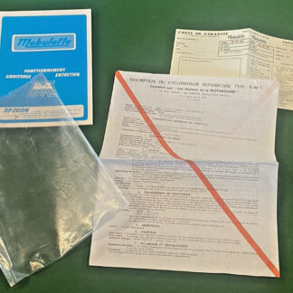 Neuf, sous Plastique, Pochette MOBYLETTE  H 40  Entretien, Garantie & Mines 1971