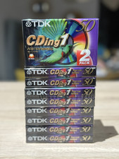 Lot 10 Cassette Audio Vierge TDK  Cding1 50 neuve Normal Position IEC I Type I