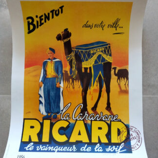 COLLECTOR , LOT 6 AFFICHES PUBLICITAIRES RICARD  ,  OR952