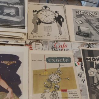 Lot 45 affiches publicitaires anciennes plastifiées toutes marques