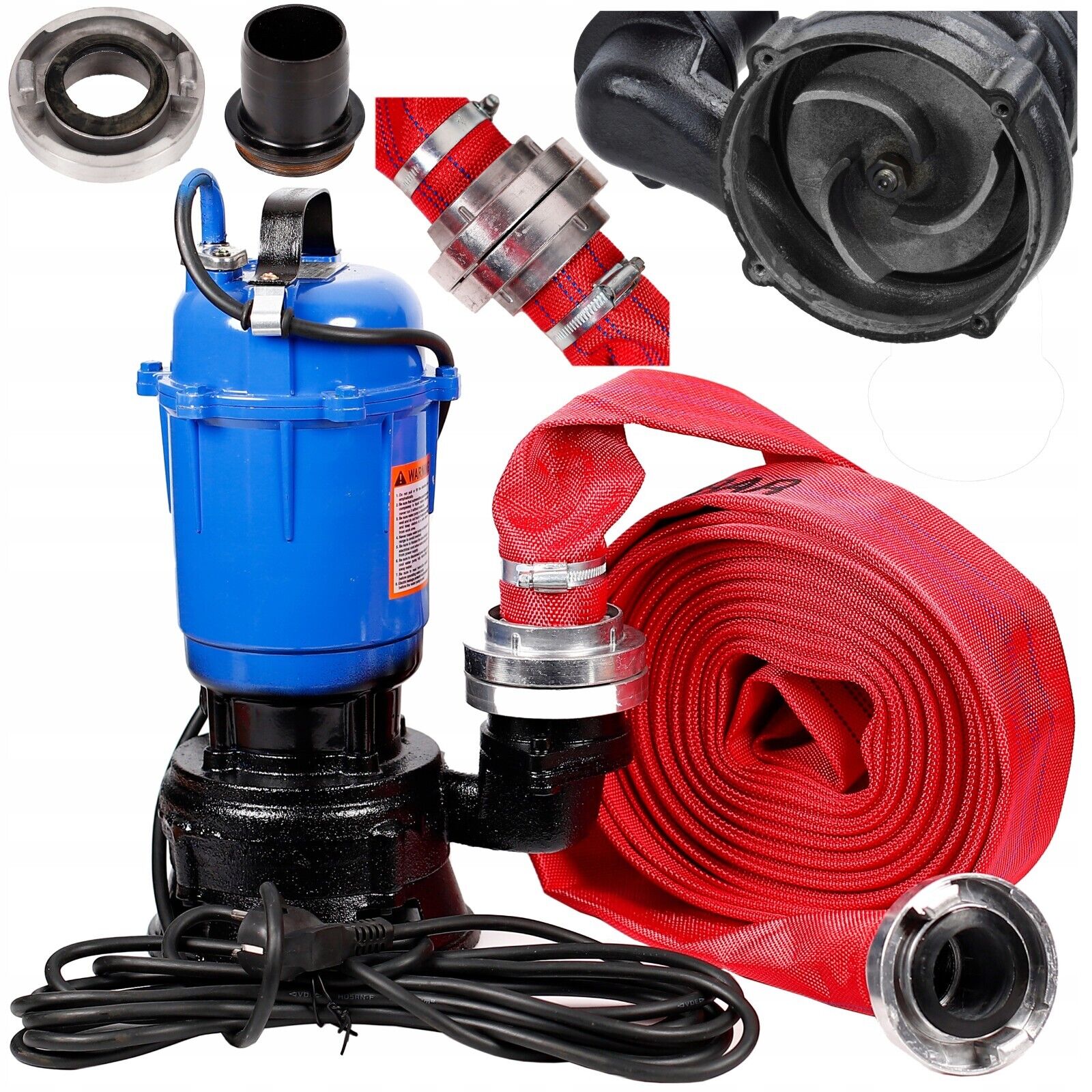 pompe fosse septique avec broyeur d'eau + TUYAU 2'' Bavaria 3150 W 25000 l/h