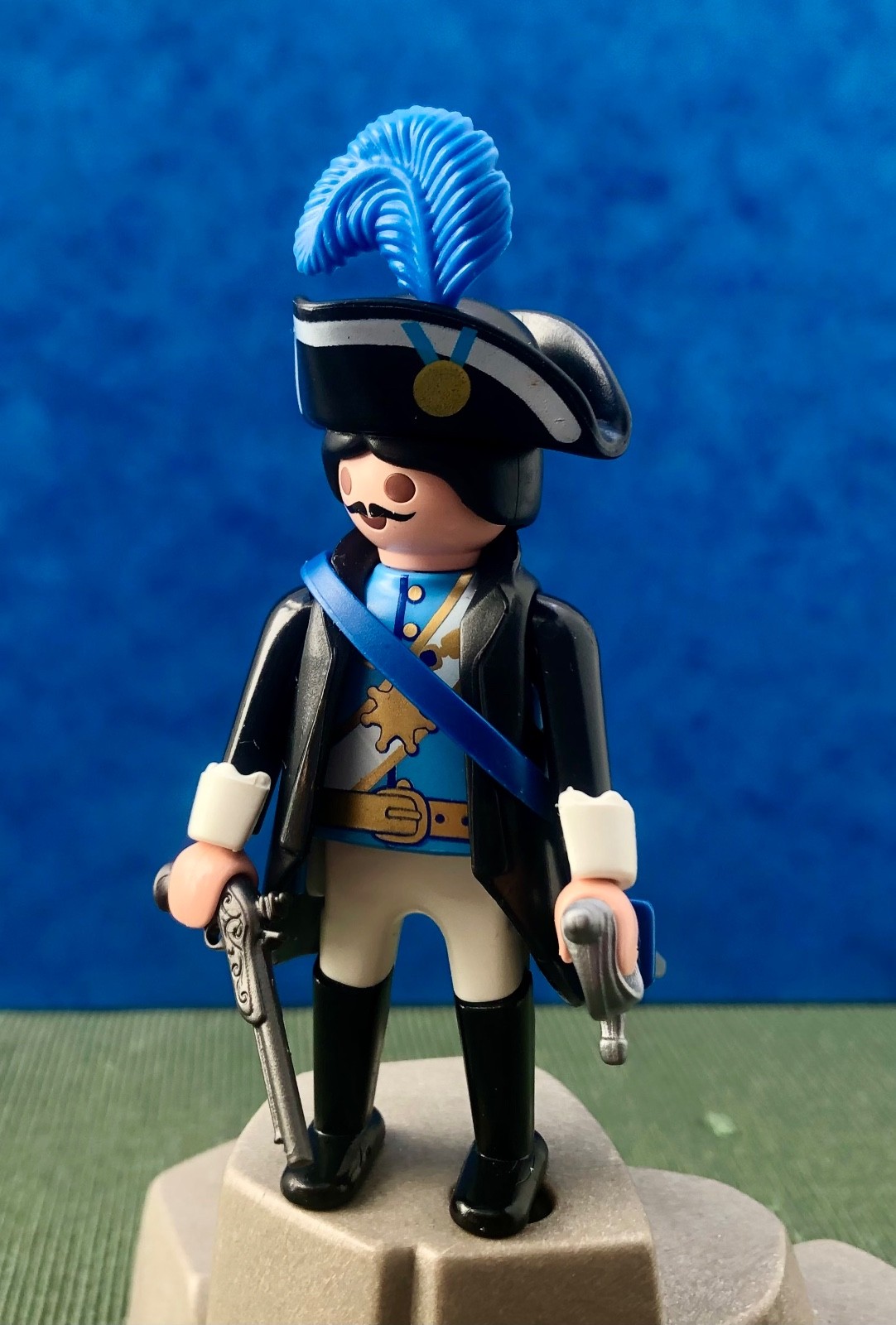 Playmobil Pirate Soldat Militaire Officier Prussien Armée Custom Vintage