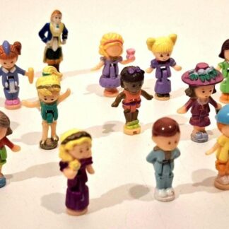 Poupées Polly Pocket, voiture vintage et cheval Bluebird