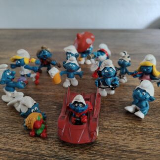 Lot de 13 figurines Schtroumpfs  Schleich - PEYO - Vintage .
