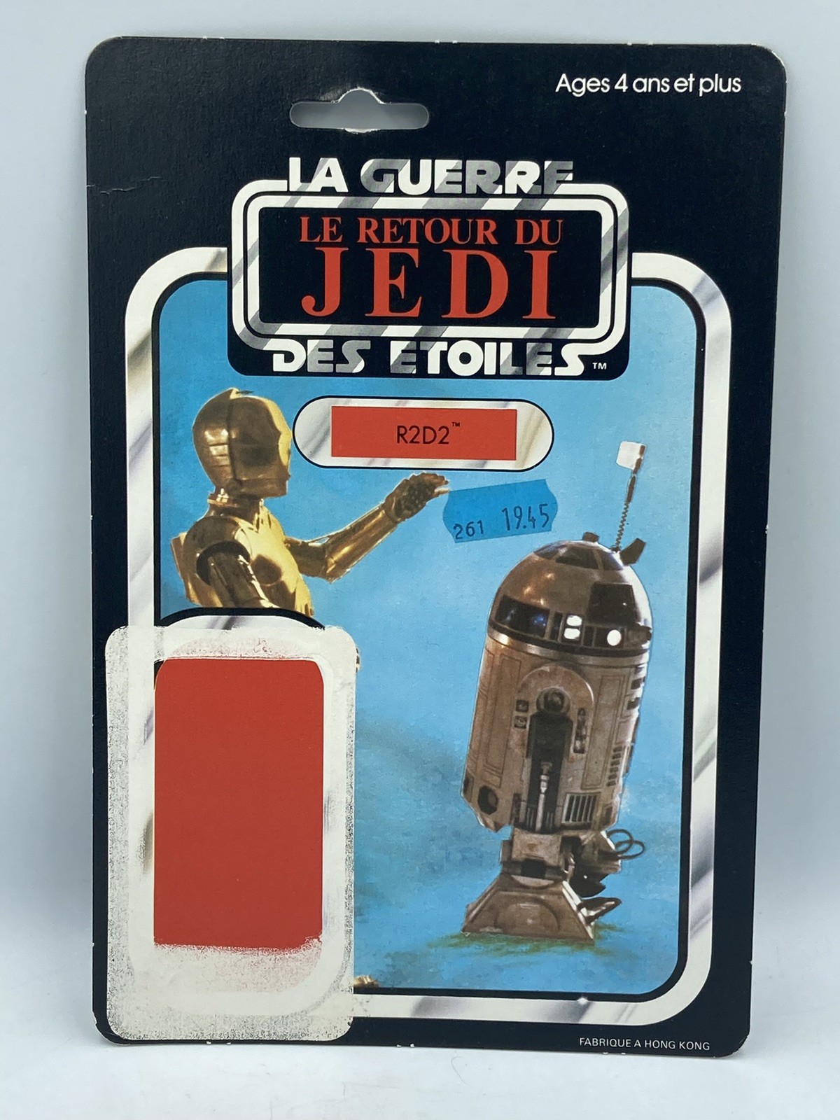 Vintage STAR WARS MECCANO RETOUR DU JEDI Cardback R2-D2 Droids France ROTJ