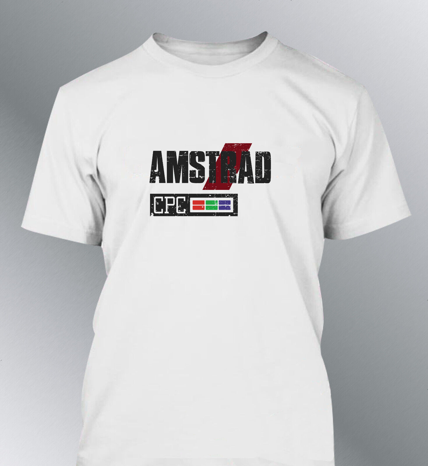tee shirt Amstrad CPC 464 6128 Vintage années 80 ordinateur personnel aspect usé