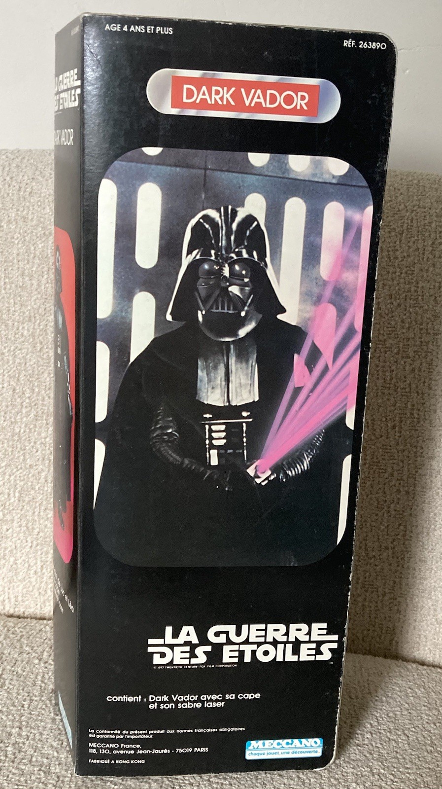 Vintage STAR WARS MECCANO Poupée DARK VADOR DARTH VADER Neuve Scellée France 70s