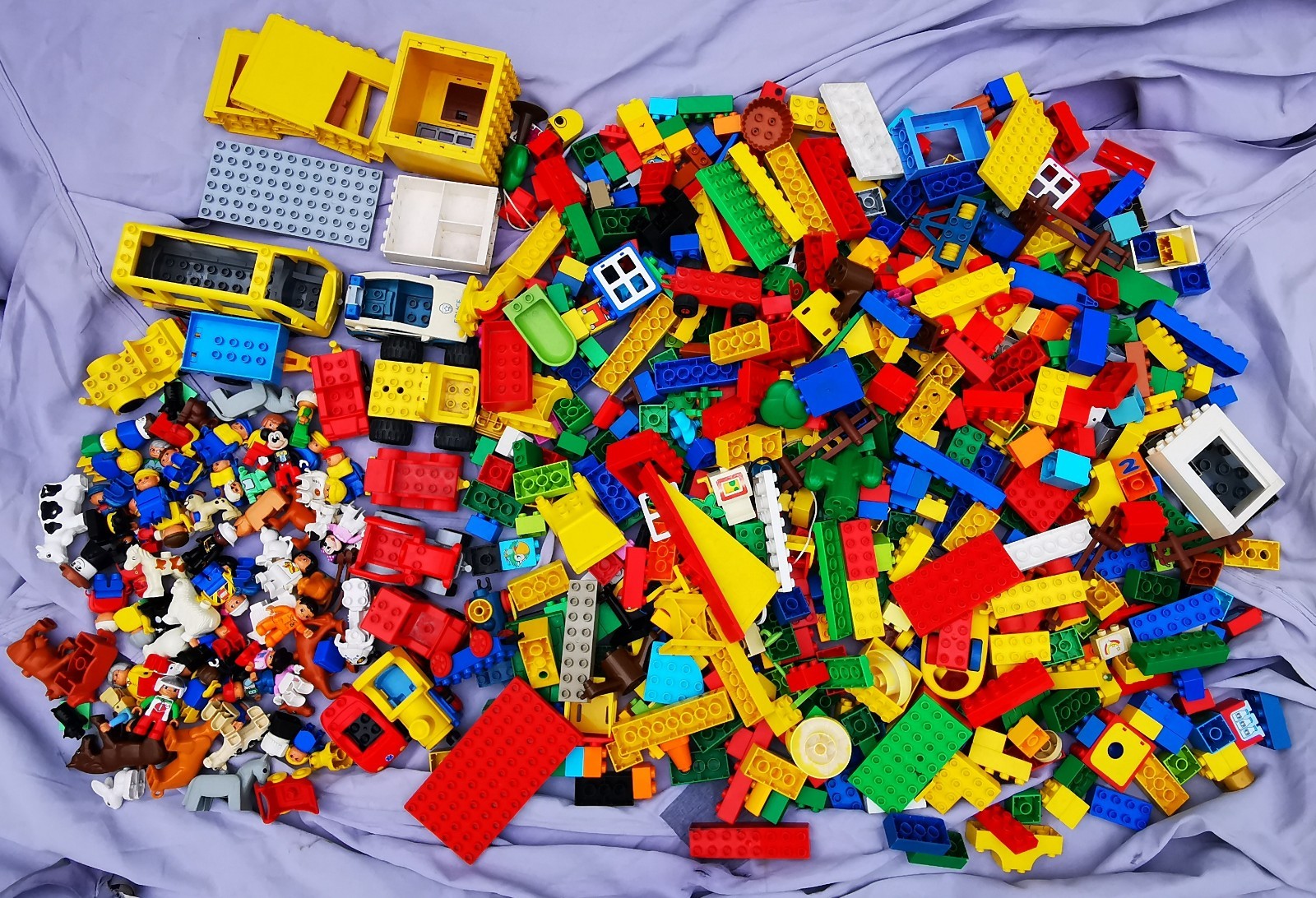 Lot 10 kg Vrac Pièces + 48 Personnages + 26 Animaux LEGO DUPLO