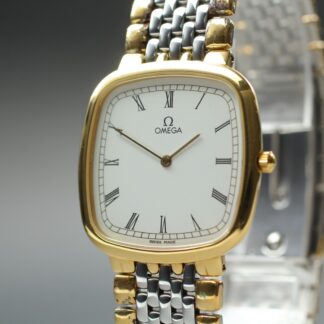 Vintage 1991 Omega De Ville Ref.395.0877.2 White Roman Dial Watch [Exc+4]