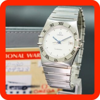 Vintage 1991 [N-MINT] OMEGA Constellation Silver Cal.1438 396.1070 34mm Date Men