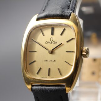 Vintage 1970s Omega De Ville Gold Dial Cushion Hand-Wind Ref.511.0531 [Exc+5]