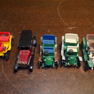 5 petites voitures miniatures ( lancia lambda 1925 , double phaeton 1908 ... )