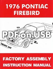 Manuels D'Assemblage USB Firebird Et Trans Am 1976 Et 1980 Chevy Pontiac Formula