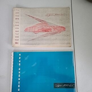 MERCEDES BENZ 300 SL GULLWING COUPE orig 1955 Mkt Sales Brochure - Lot Of 2