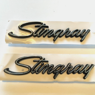 2x 1969-1973 Corvette C3 Stingray Emblems Badges Front Fender Trim Parts