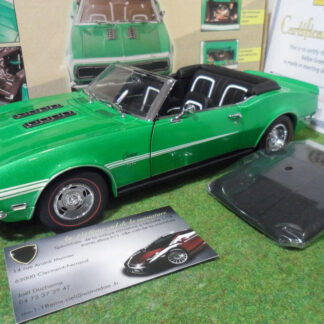 CHEVROLET CAMARO 396 RS SS 1968 cabriolet convertible 1/18 d EXACT DETAIL WCC217