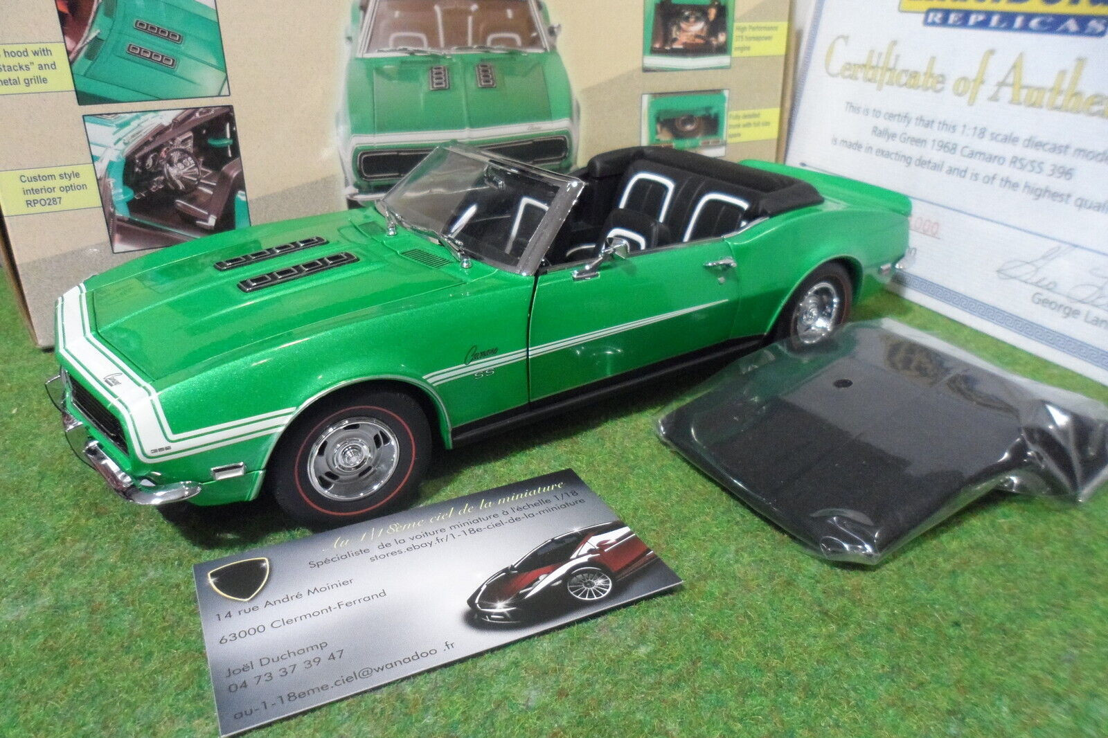 CHEVROLET CAMARO 396 RS SS 1968 cabriolet convertible 1/18 d EXACT DETAIL WCC217