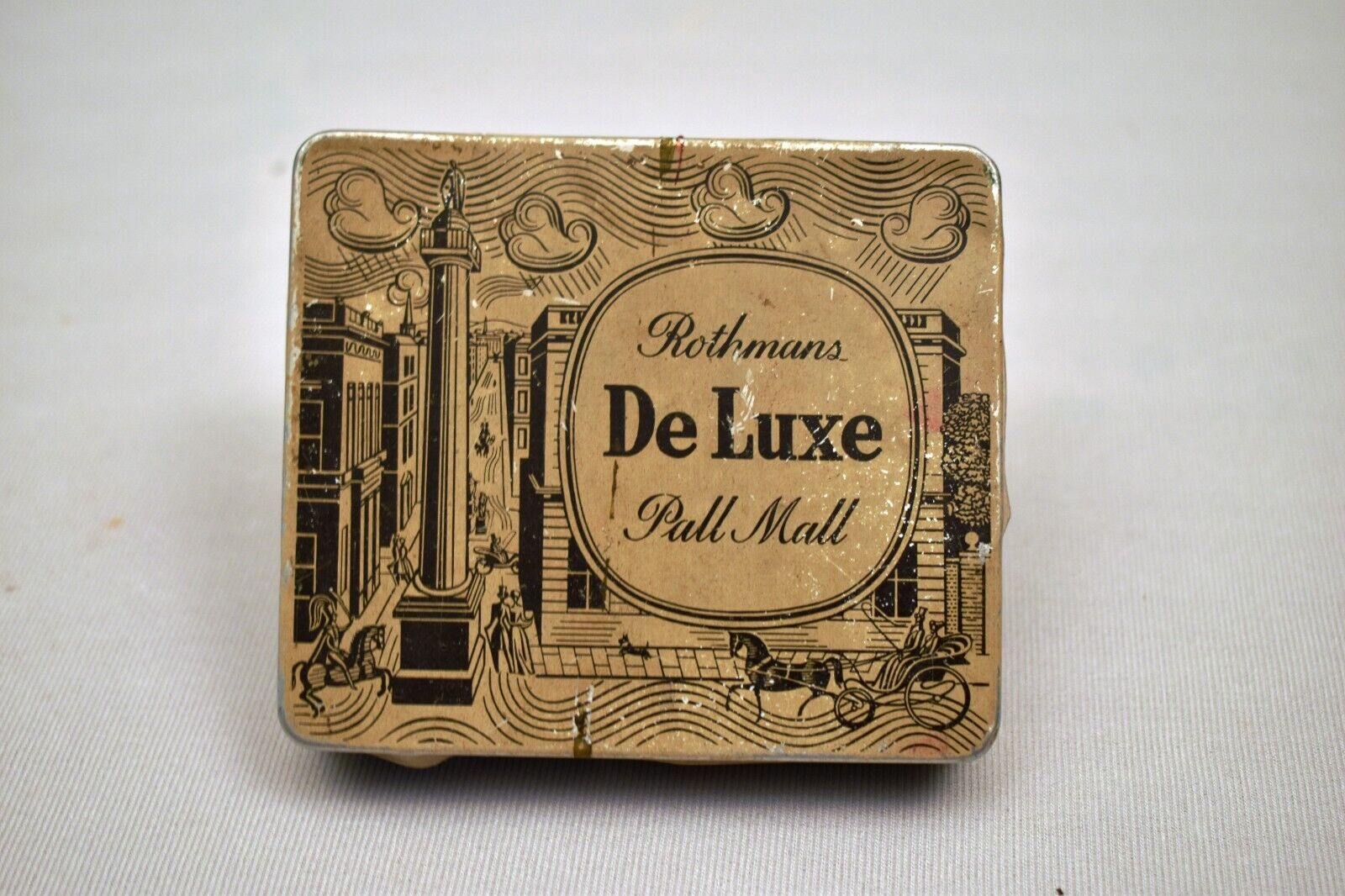 Vintage Rothmans de Luxe Pall'Mall 'Publicité Boite Litho Angleterre Objets 'F