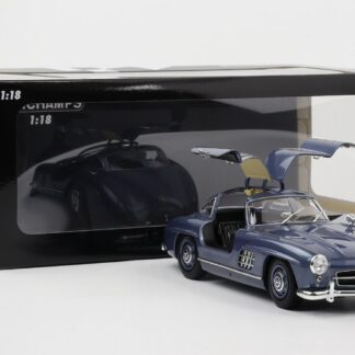 1:18 Mercedes-Benz 300 SL Flügeltürer Gullwing Bleu Métallique W198 Minichamps