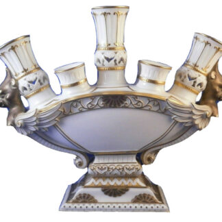 Superbe Antique 19thC Worcester Porcelaine Réticulé Vase Porzellan Griffon #1