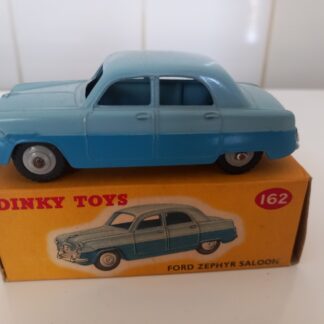 DINKY TOYS FORD ZEPHIR SALOON + BOITE D'ORIGINE N°162 MADE IN ENGLAND MECCANO