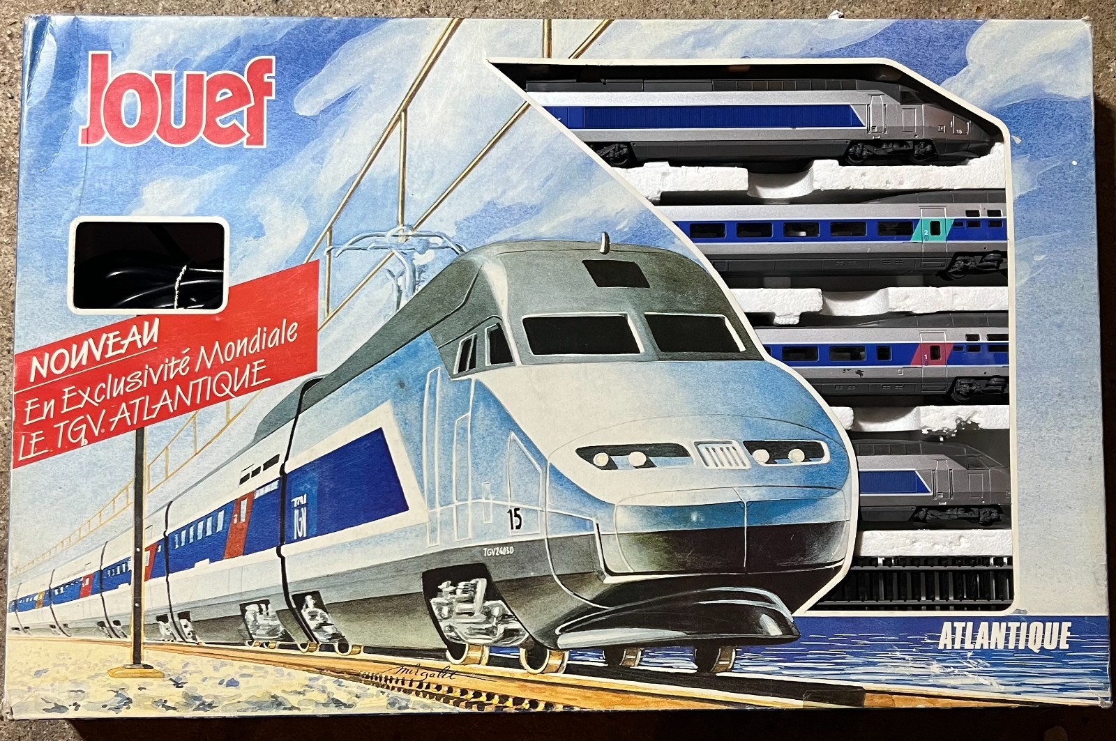 CIRCUIT TRAIN ELECTRIQUE JOUEF HO TGV ATLANTIQUE